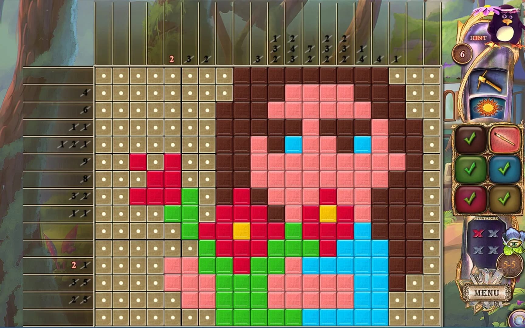 Fantasy Mosaics 27: Secret Colors screenshot 2