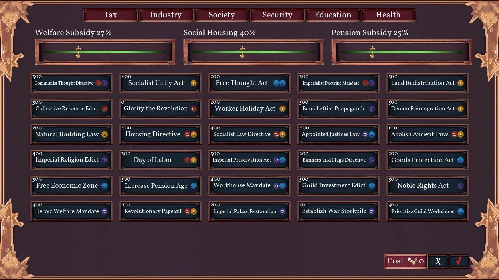 Fantasy Senate Simulator screenshot 4