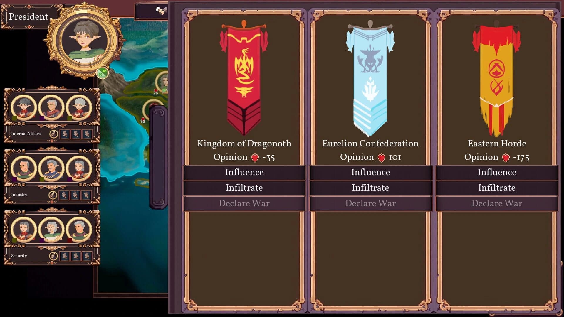 Fantasy Senate Simulator screenshot 2