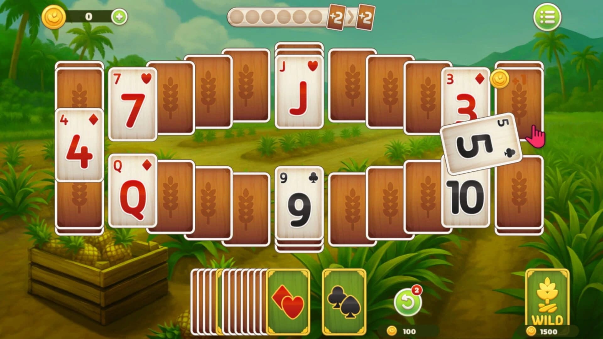 Farming TriPeaks Solitaire screenshot 1