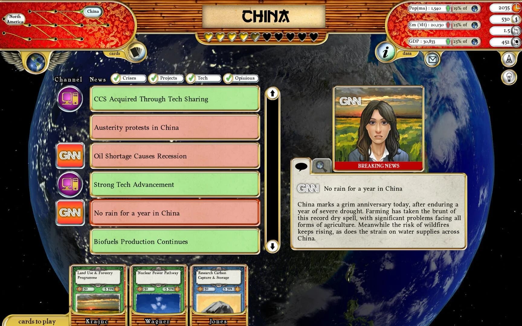 Fate of the World screenshot 1
