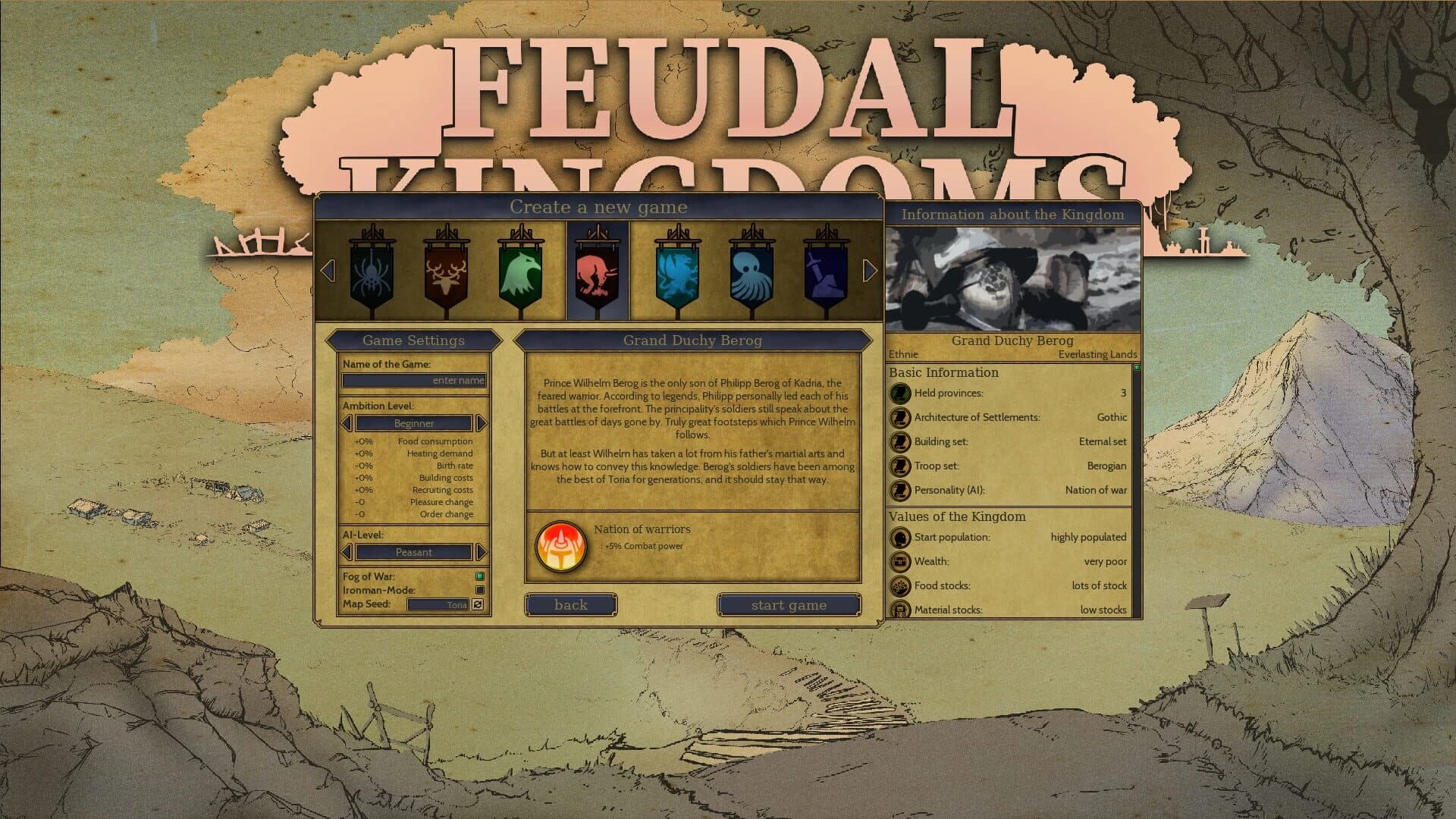 Feudal Kingdoms screenshot 1