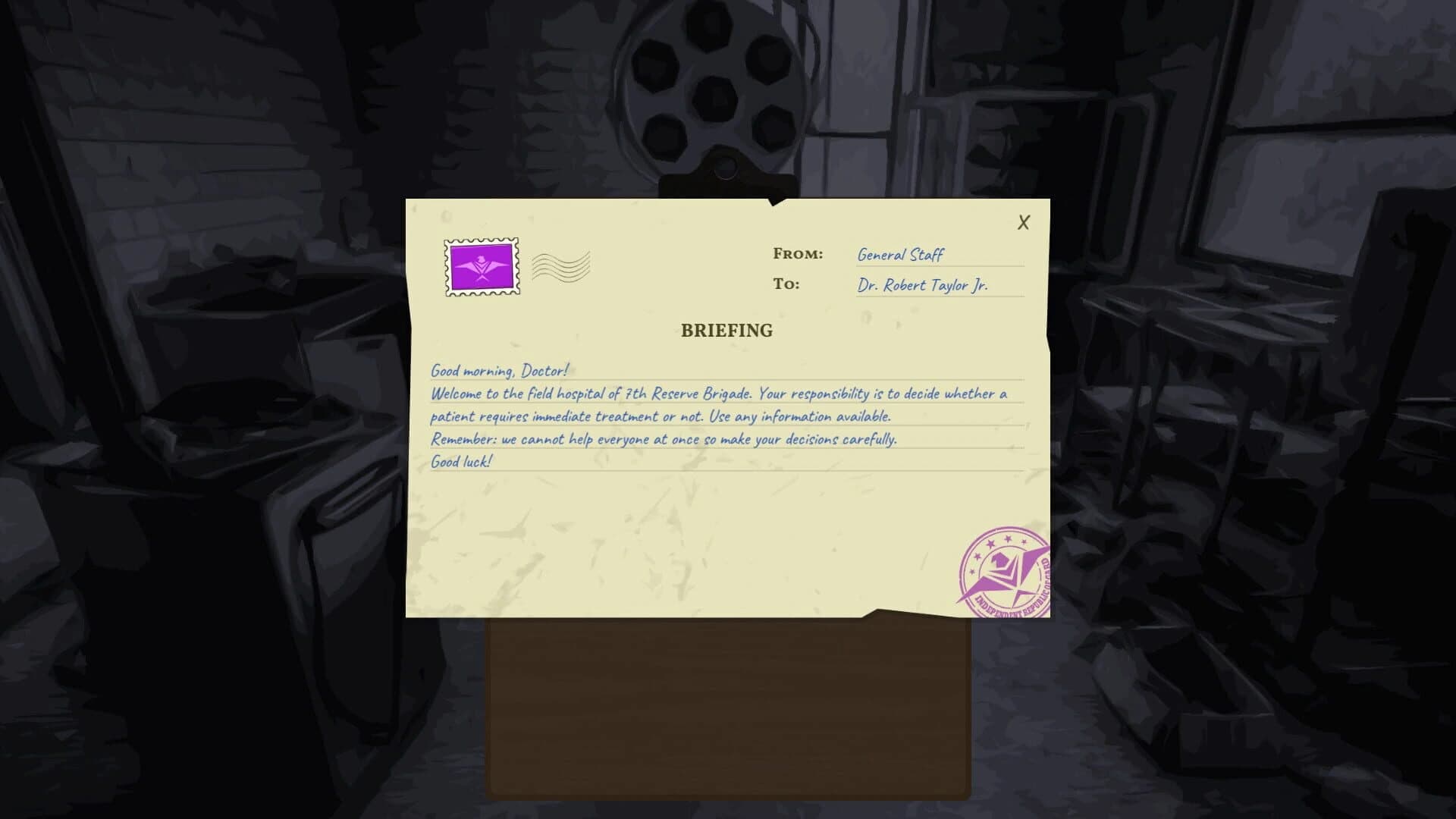 Field Hospital: Dr. Taylor's Story screenshot 2