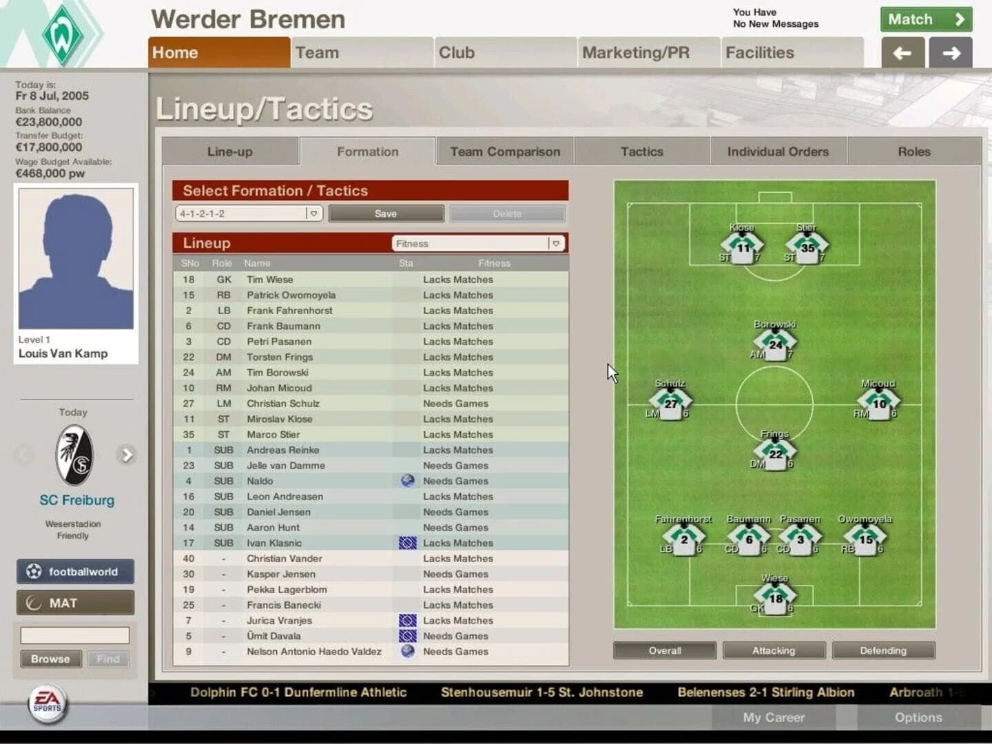 FIFA Manager 06 screenshot 3