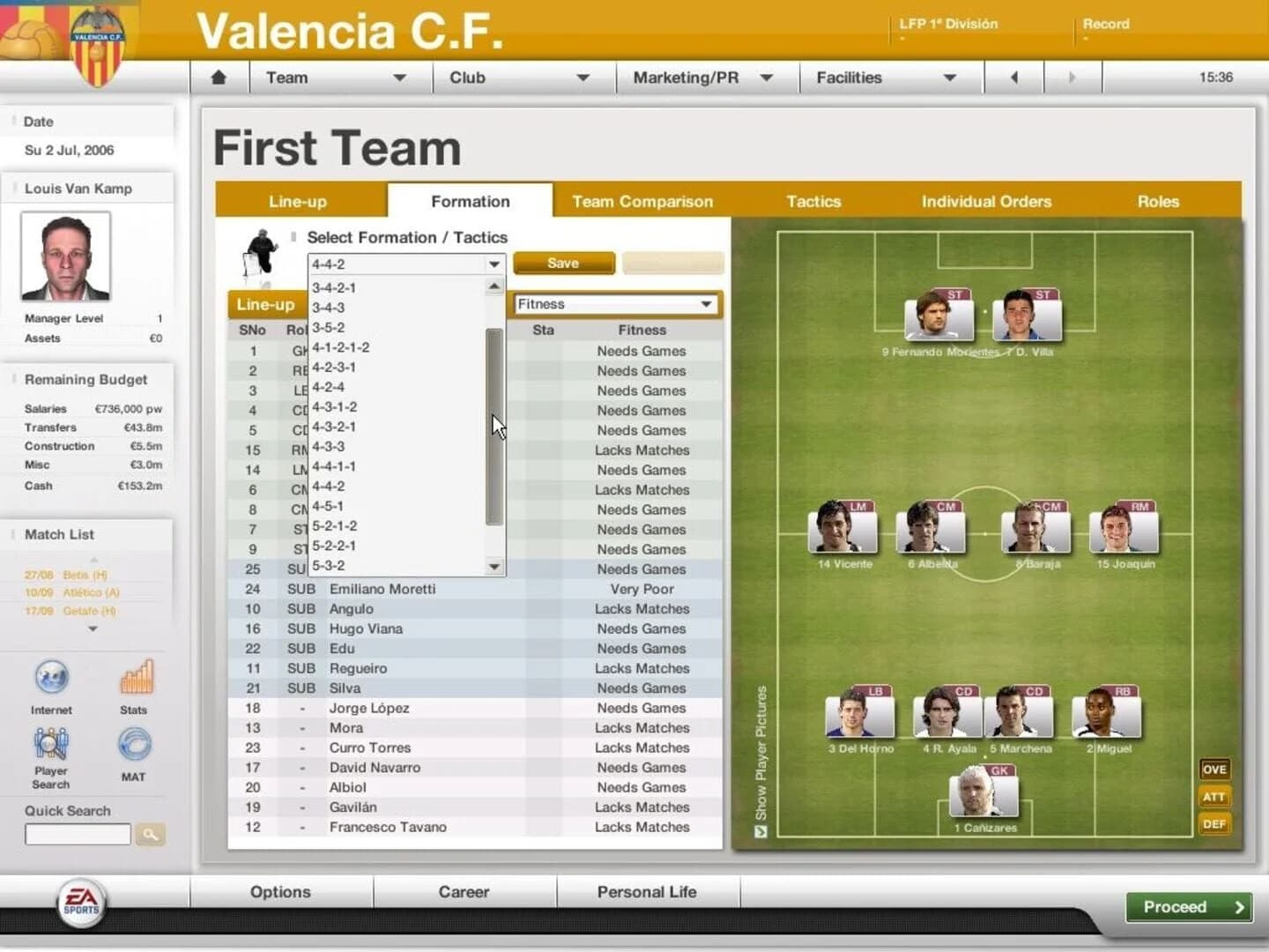 FIFA Manager 07 screenshot 1