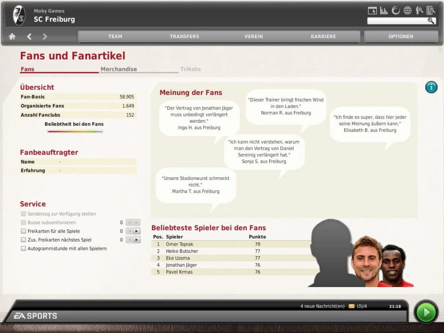 FIFA Manager 10 screenshot 3
