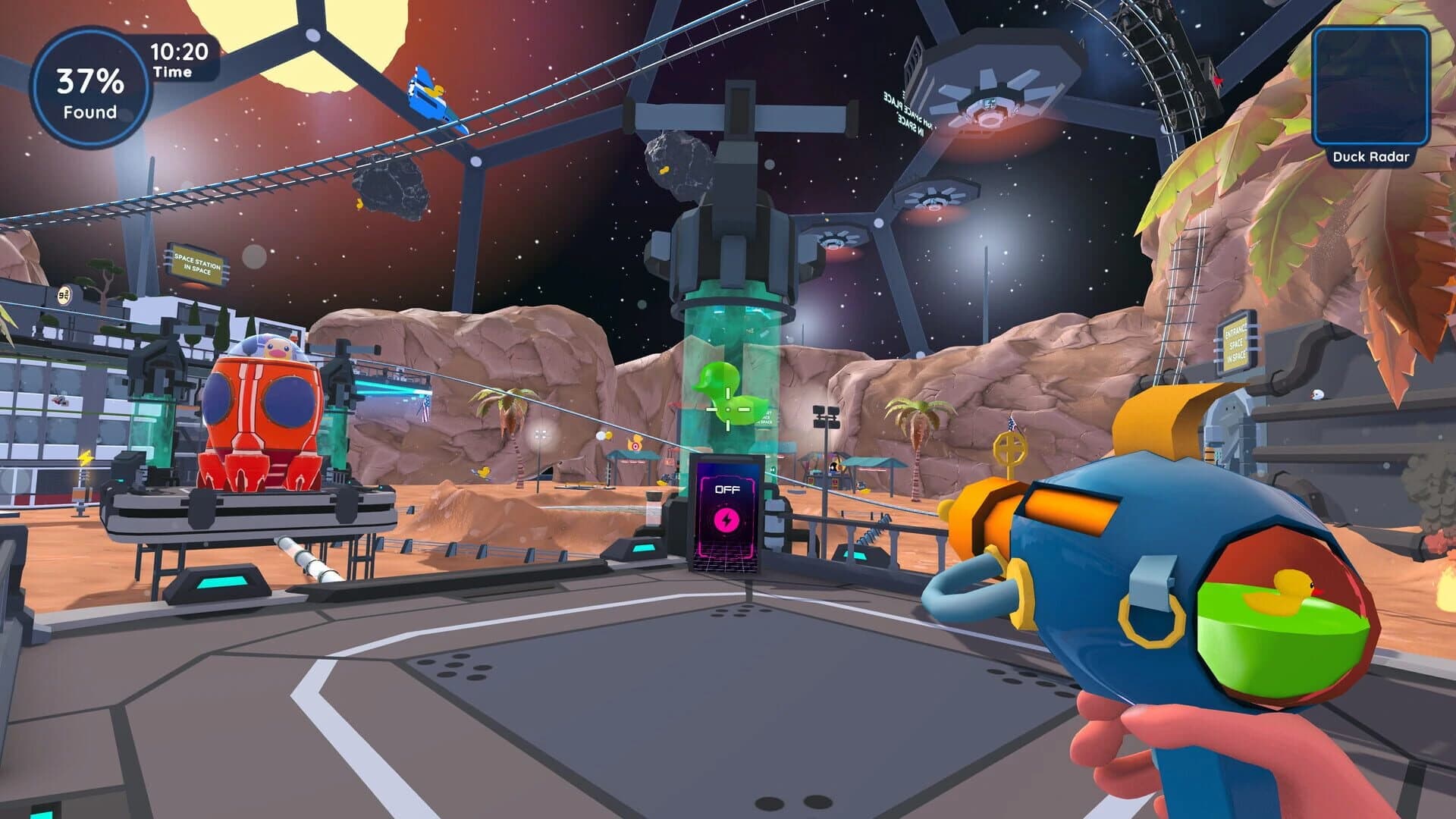 Find 100 Ducks and Blast Them...in Space!!! screenshot 1