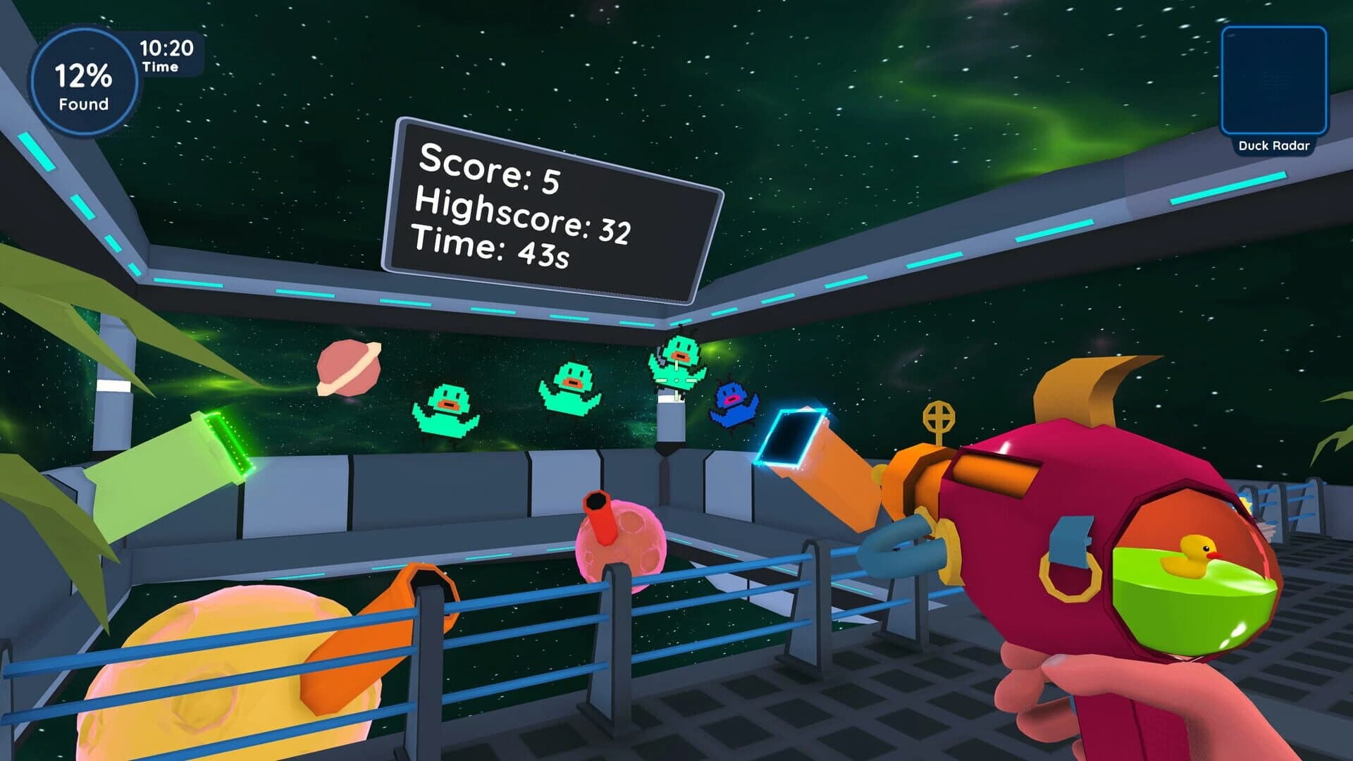 Find 100 Ducks and Blast Them...in Space!!! screenshot 4
