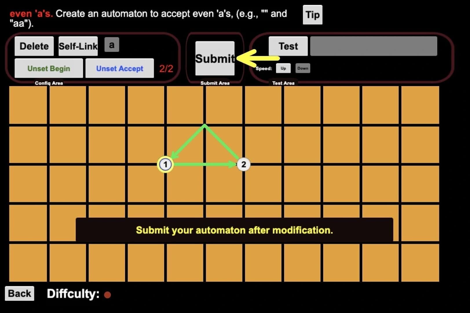 Finite State Automaton Challenges 2 screenshot 2