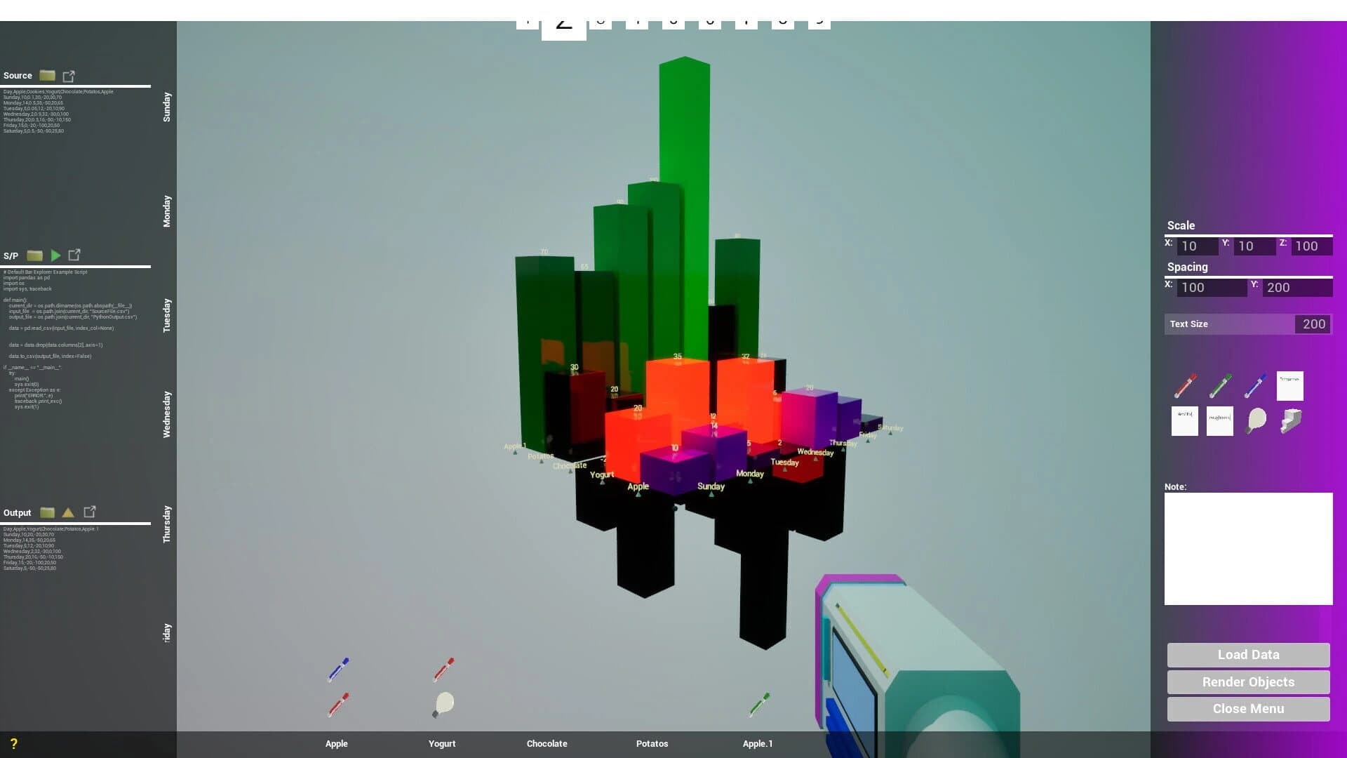 First-Person Data Explorer screenshot 1