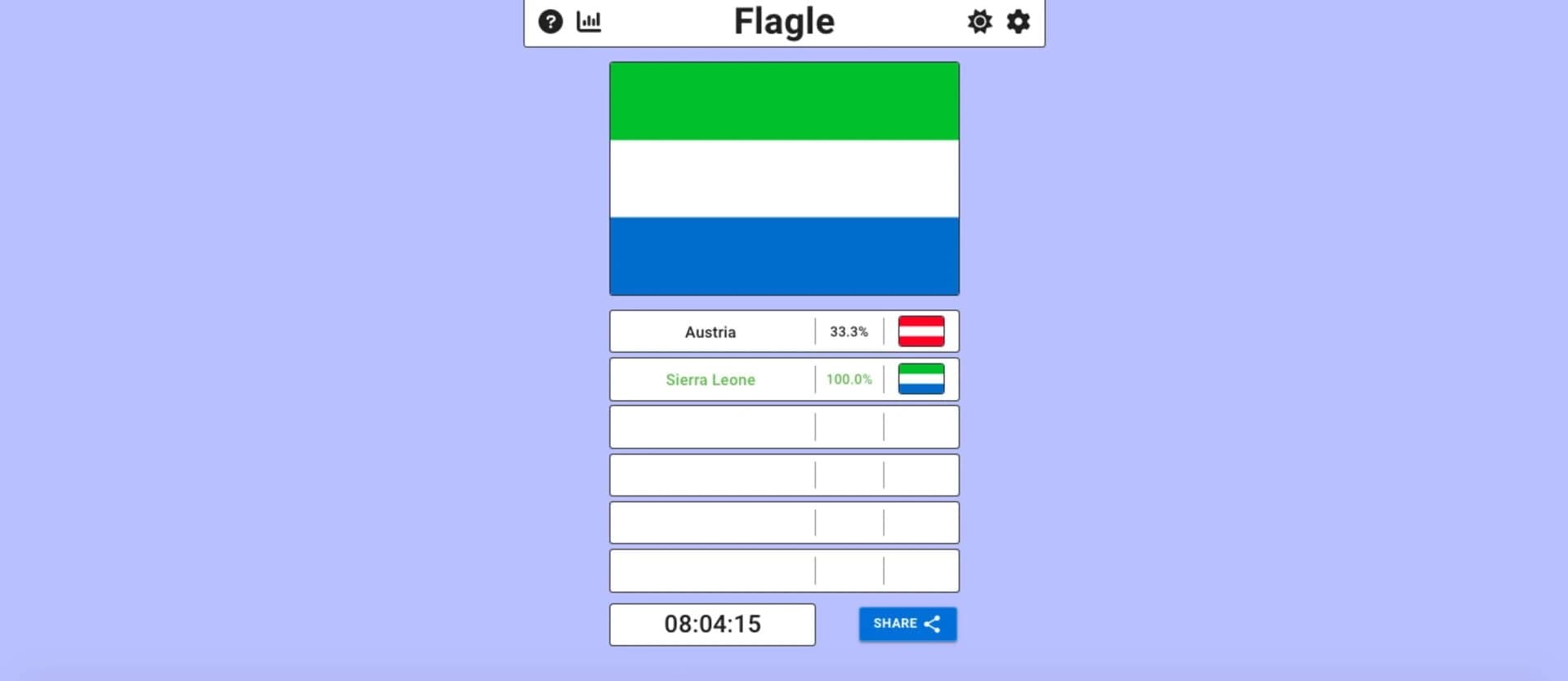 Flagle screenshot 1