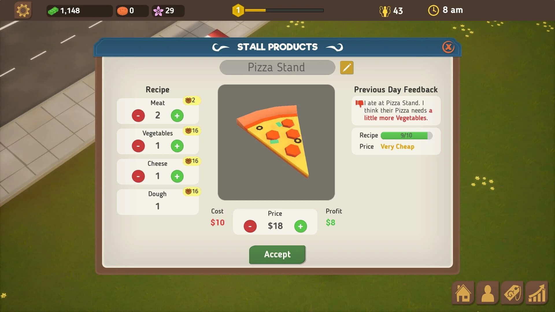 Food Park Manager screenshot 2