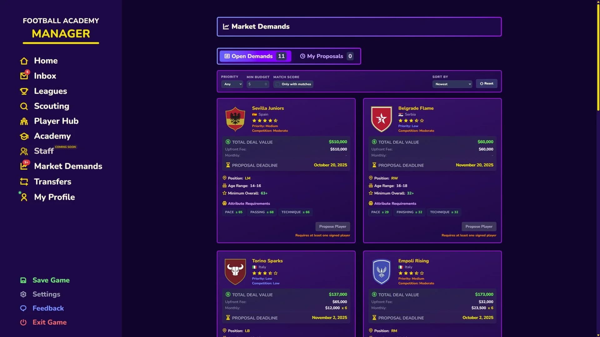 Football Academy Manager screenshot 3