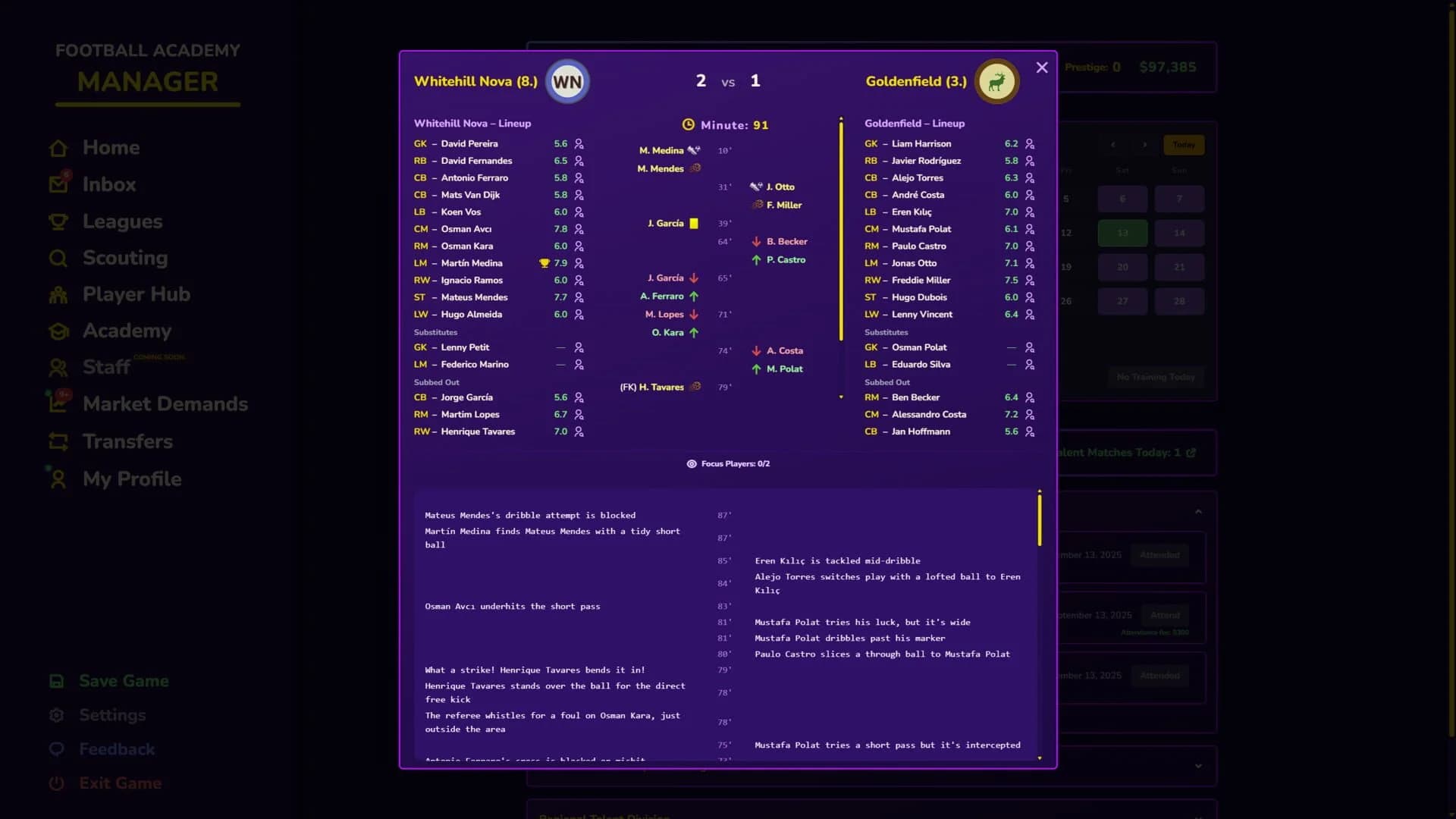 Football Academy Manager screenshot 2