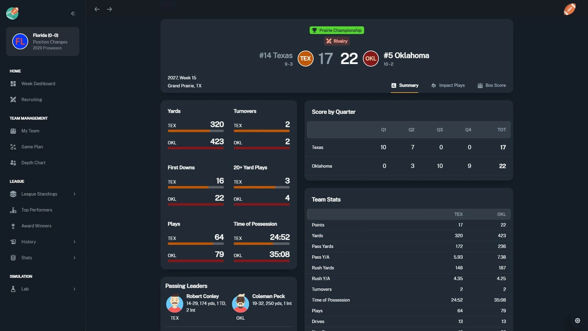 Football Coach: College Dynasty screenshot 3