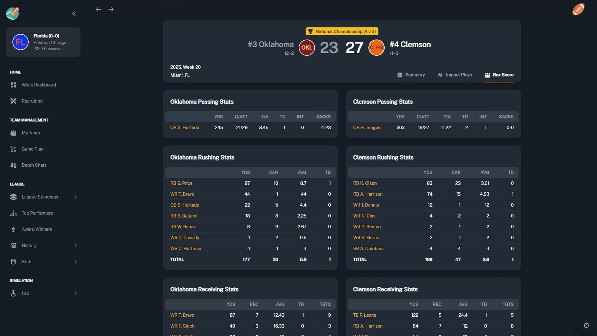 Football Coach: College Dynasty screenshot 5