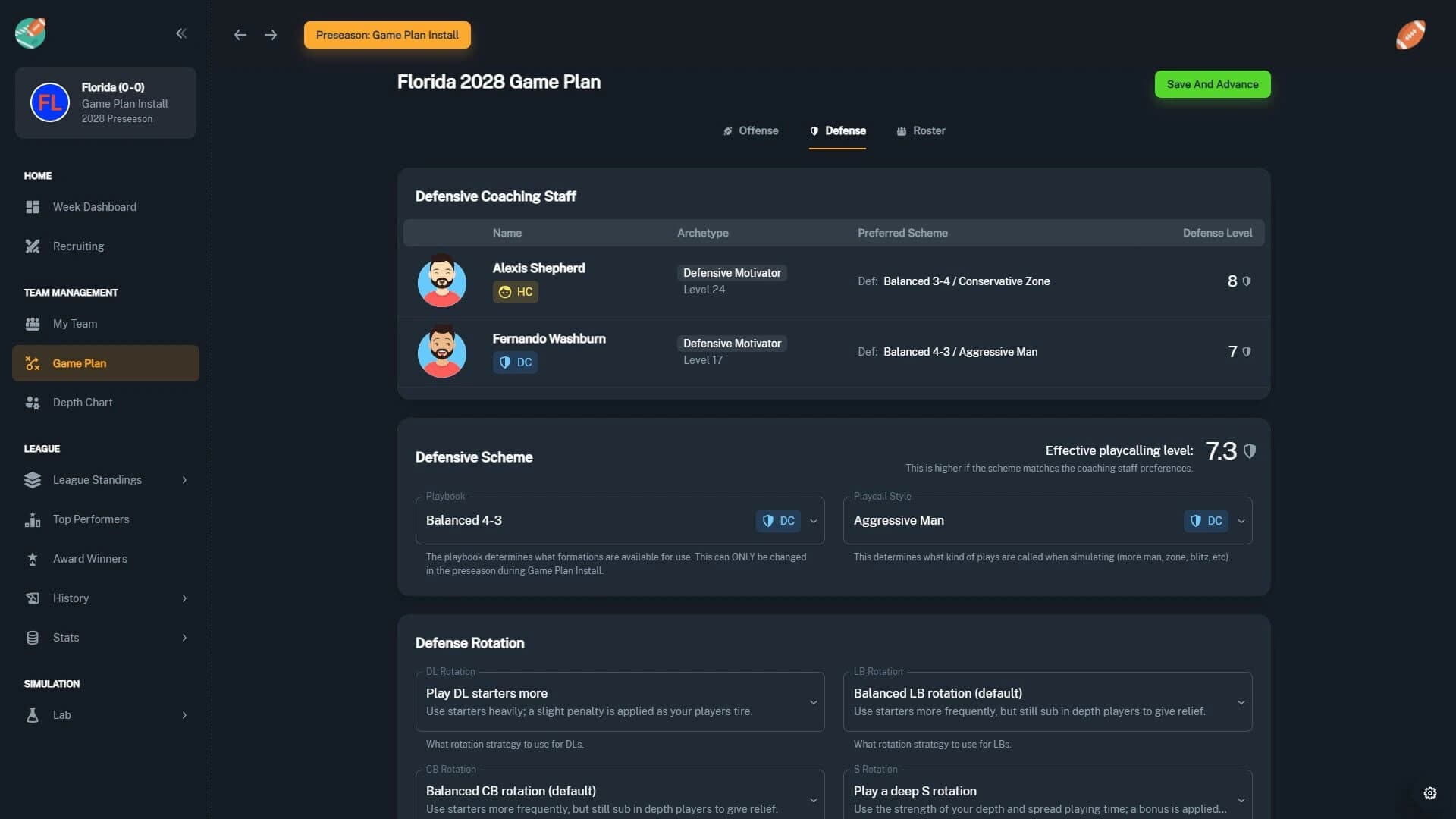 Football Coach: College Dynasty screenshot 1