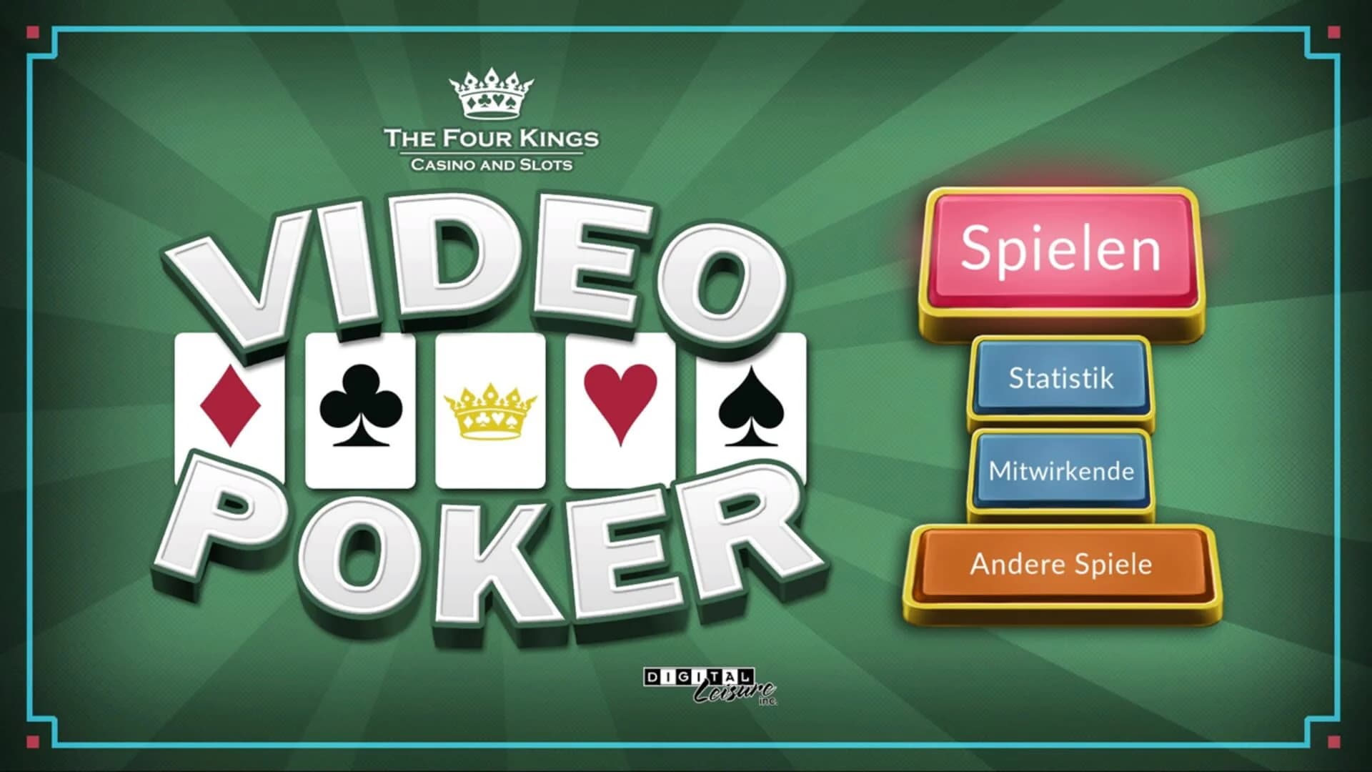 Four Kings: Video Poker screenshot 1