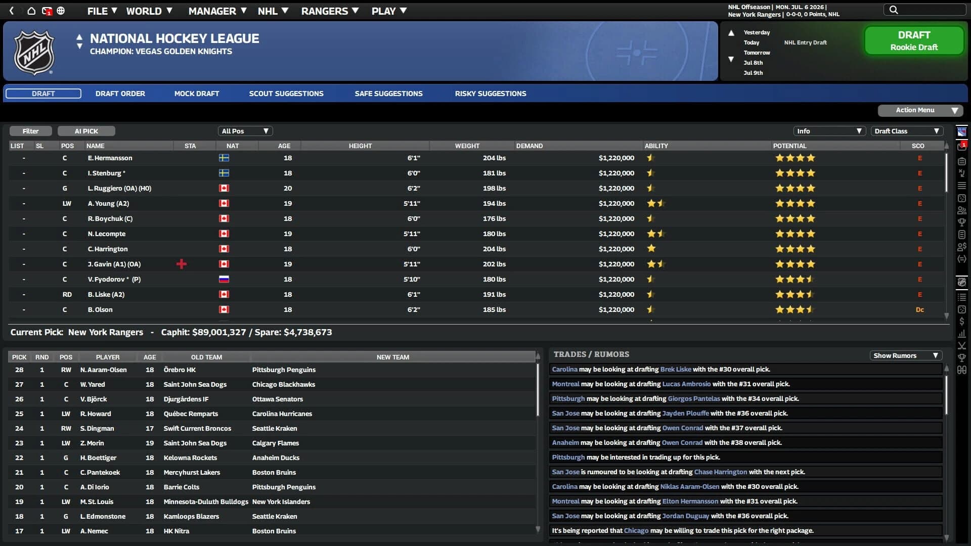 Franchise Hockey Manager 12 screenshot 4