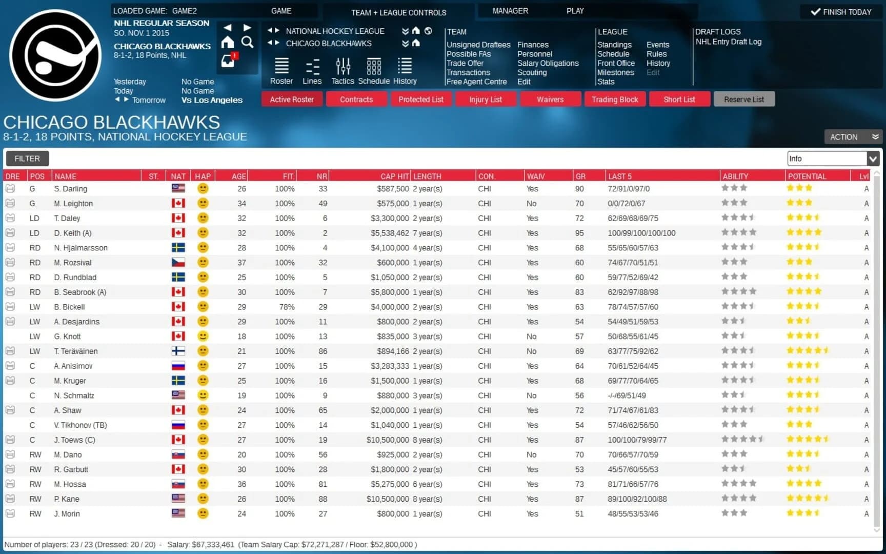 Franchise Hockey Manager 2 screenshot 1
