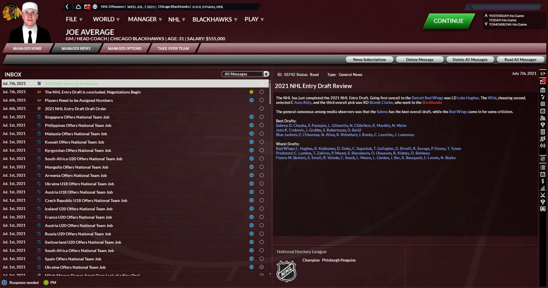 Franchise Hockey Manager 7 screenshot 2
