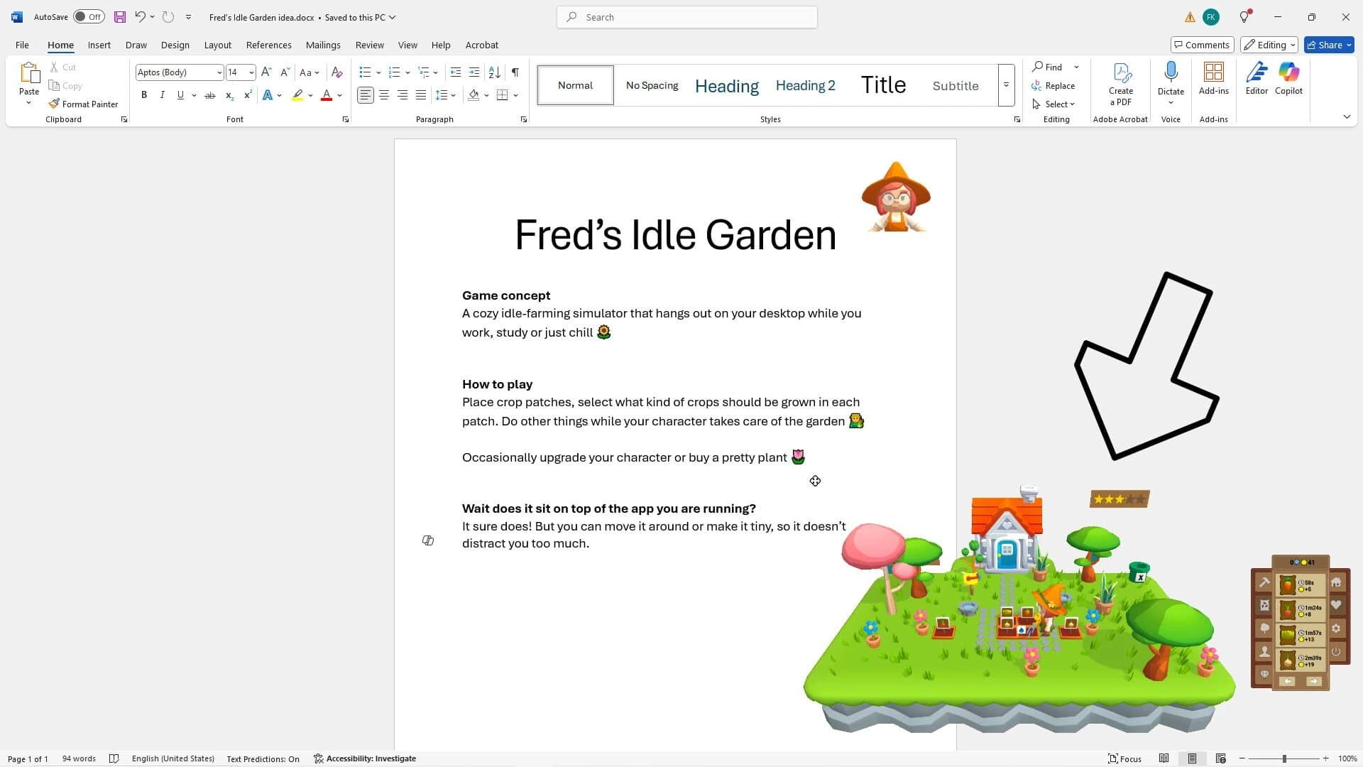Fred's Idle Garden screenshot 1