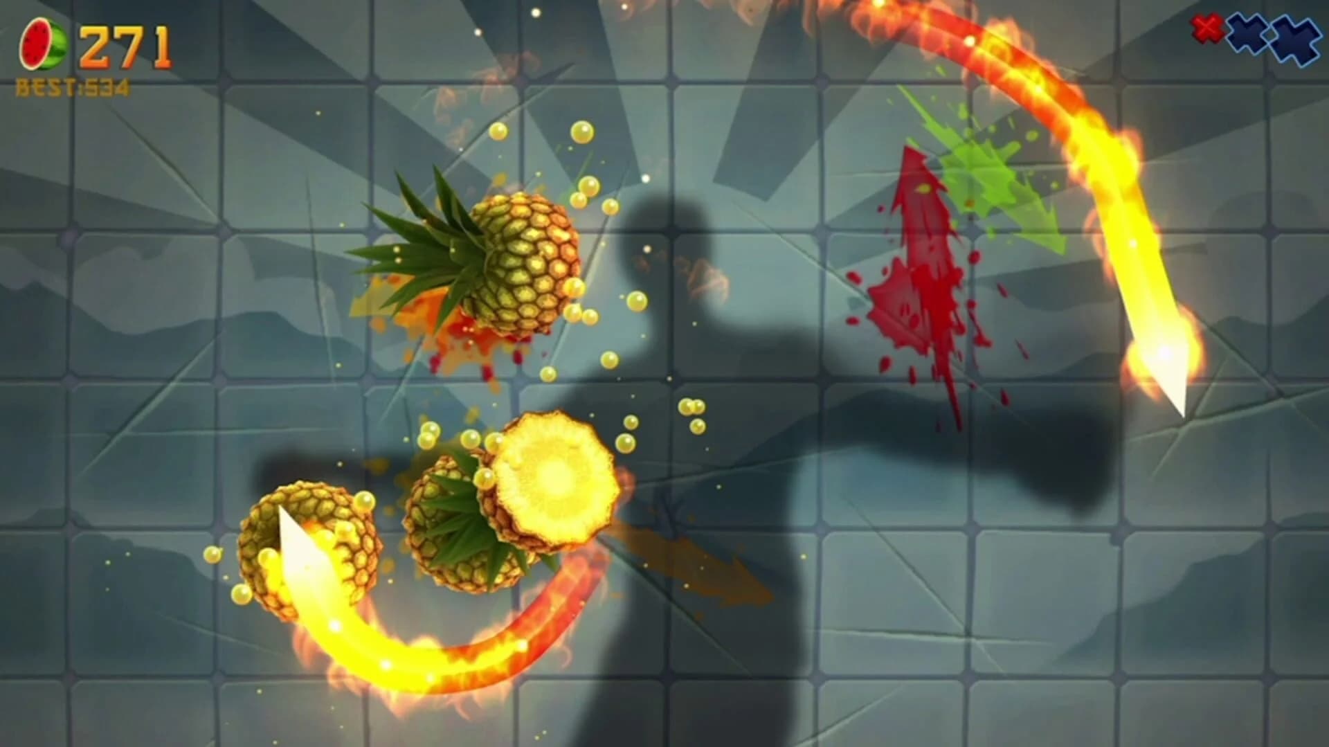 Fruit Ninja Kinect screenshot 2