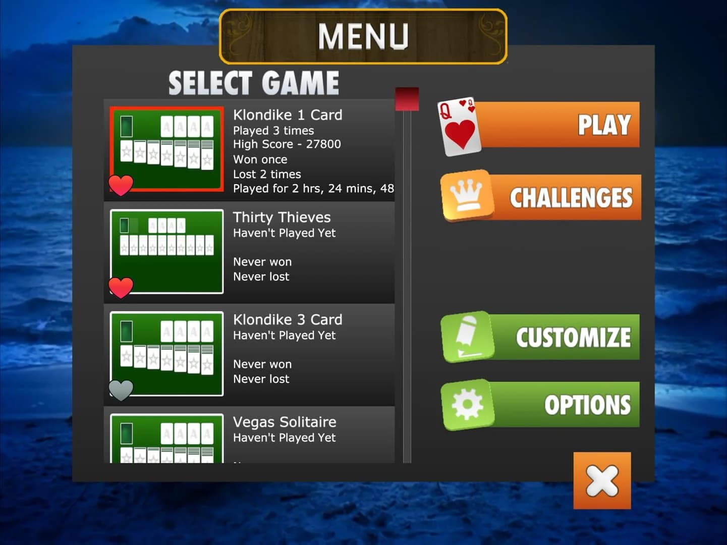 Full Deck Solitaire screenshot 1