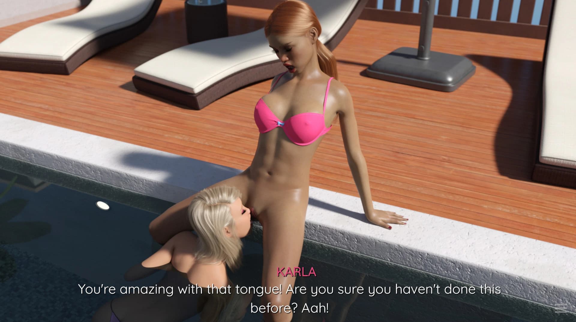 Futanari Sex: Pool Party screenshot 4