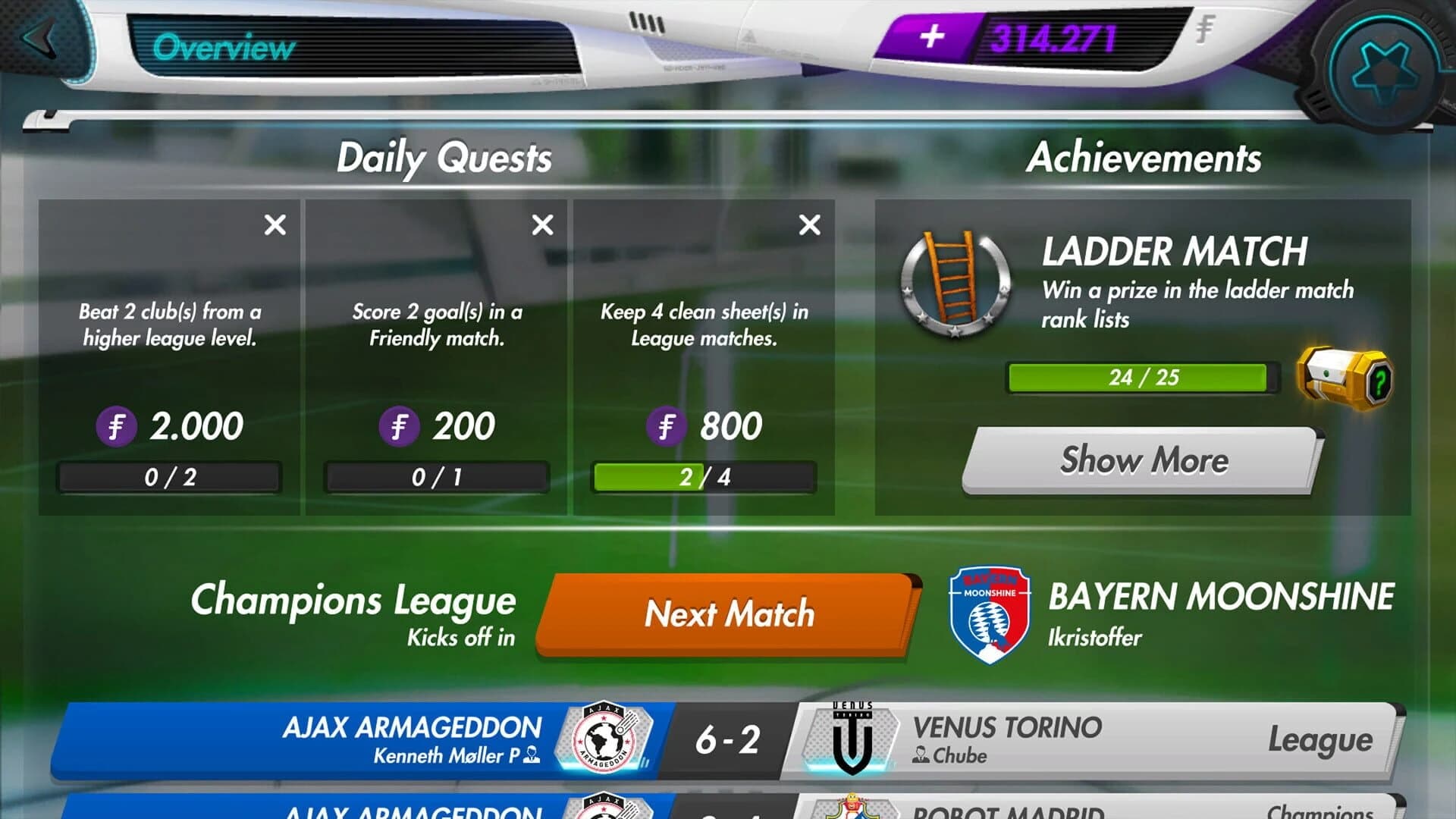 Futuball: Future Football Manager Game screenshot 4