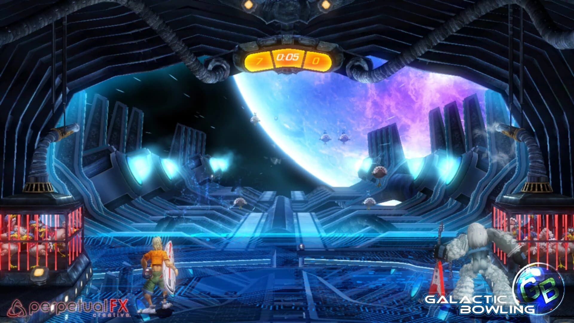 Galactic Bowling screenshot 1