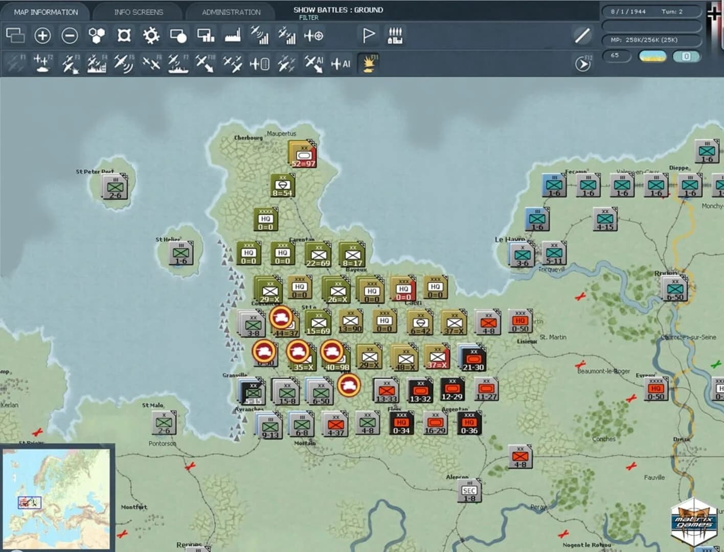 Gary Grigsby's War in the West screenshot 2