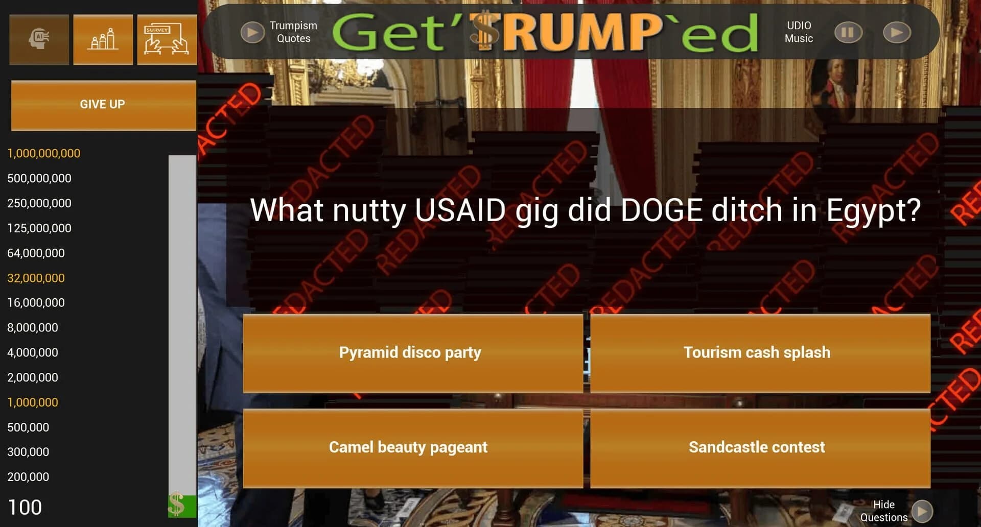 Get'Trump'ed Trivia screenshot 1