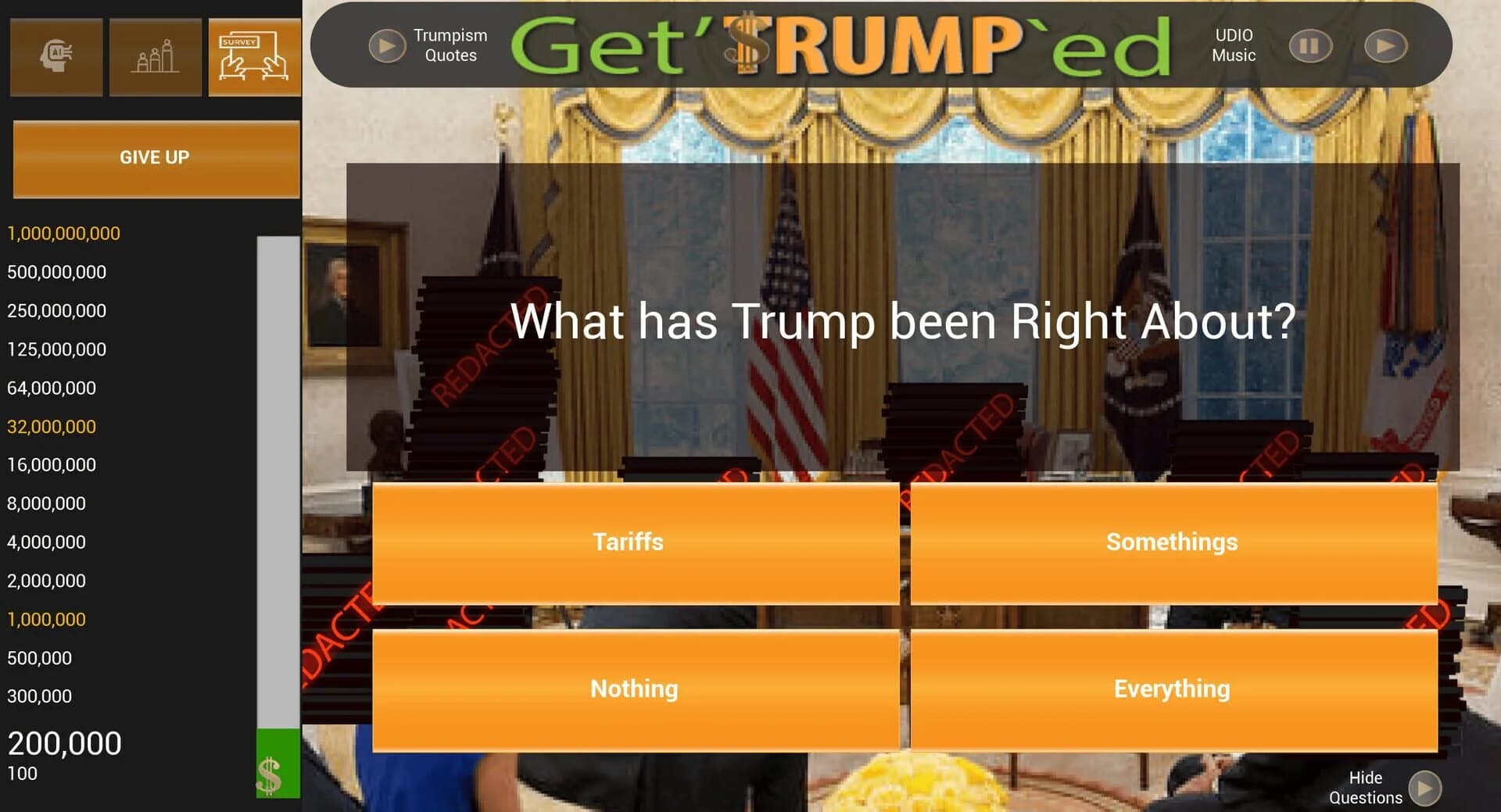 Get'Trump'ed Trivia screenshot 5