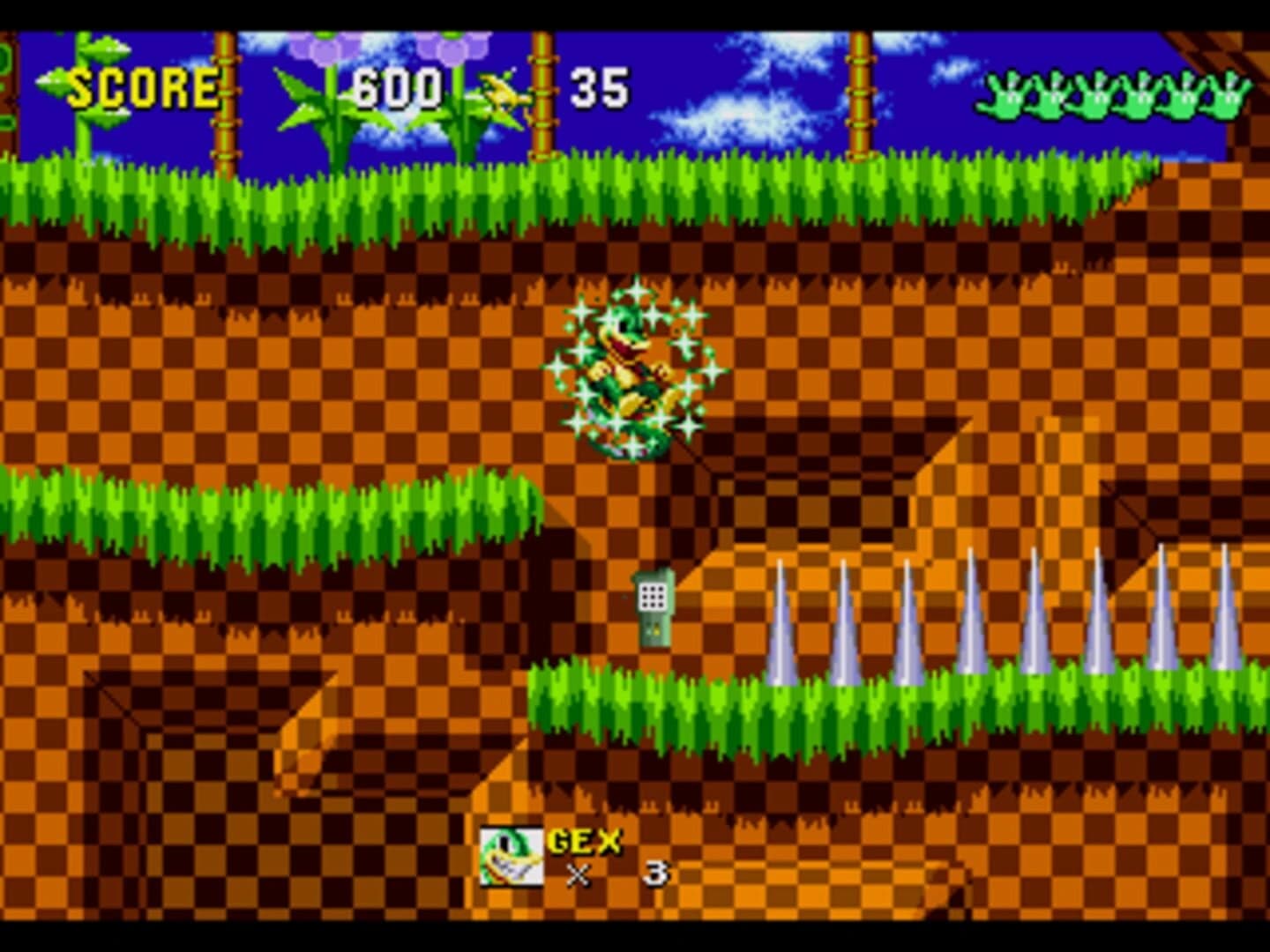 Gex the Gecko in Sonic the Hedgehog screenshot 4