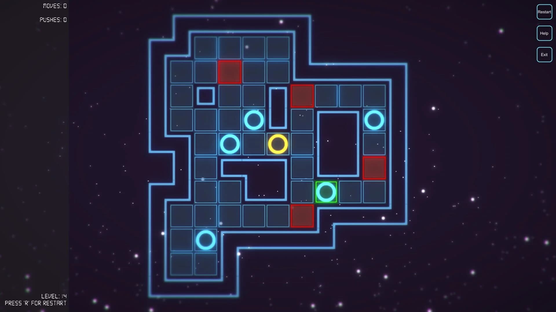 Glowing Sokoban screenshot 2