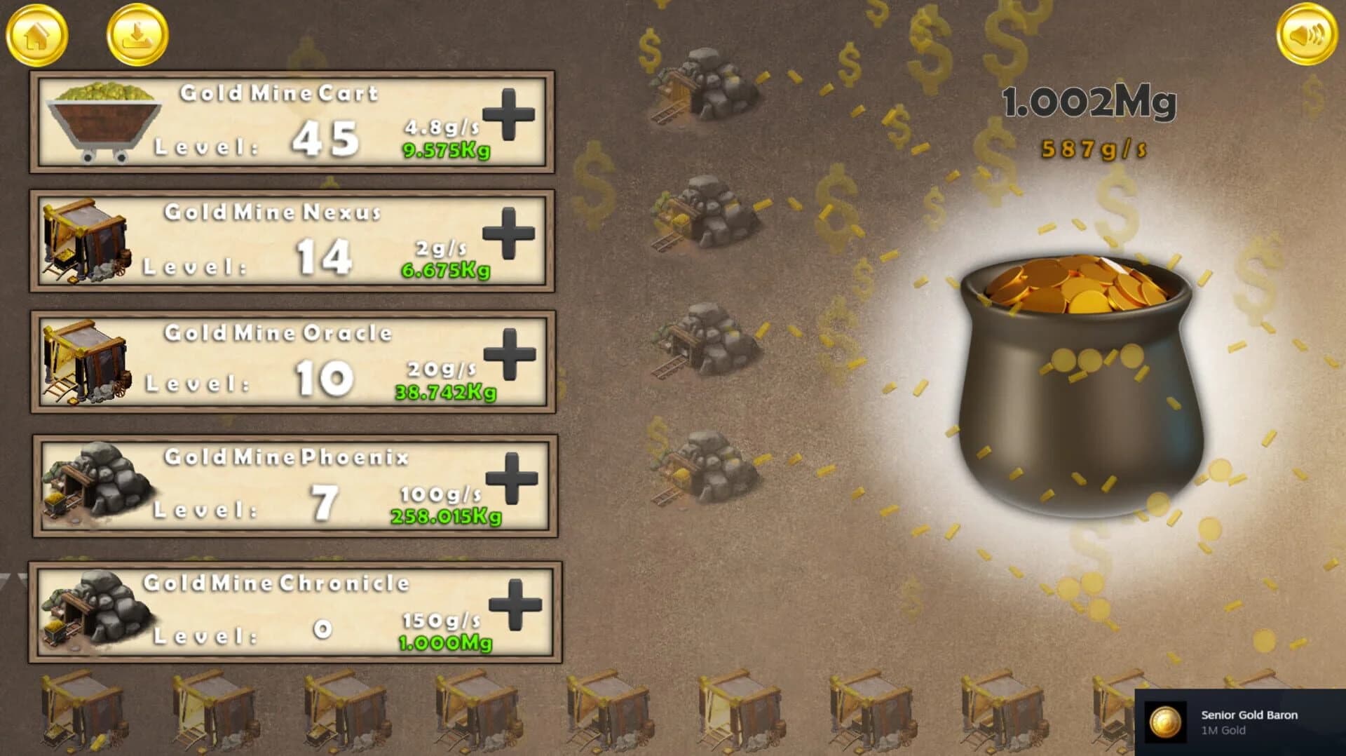 Gold Rush Clicker screenshot 2