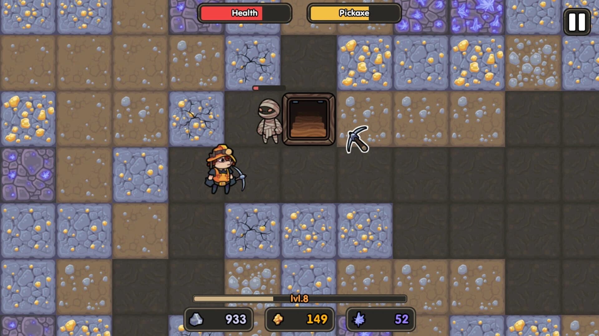 Golden Mine Pickaxe 2: Mummy Tombs screenshot 5