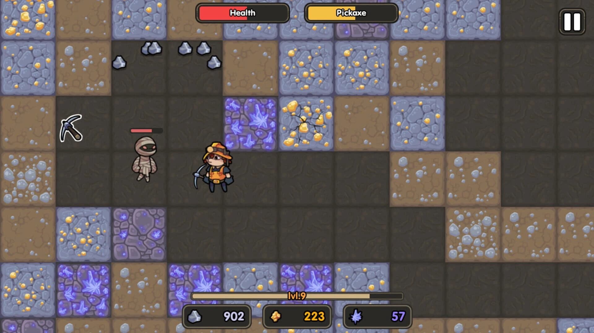 Golden Mine Pickaxe 2: Mummy Tombs screenshot 2