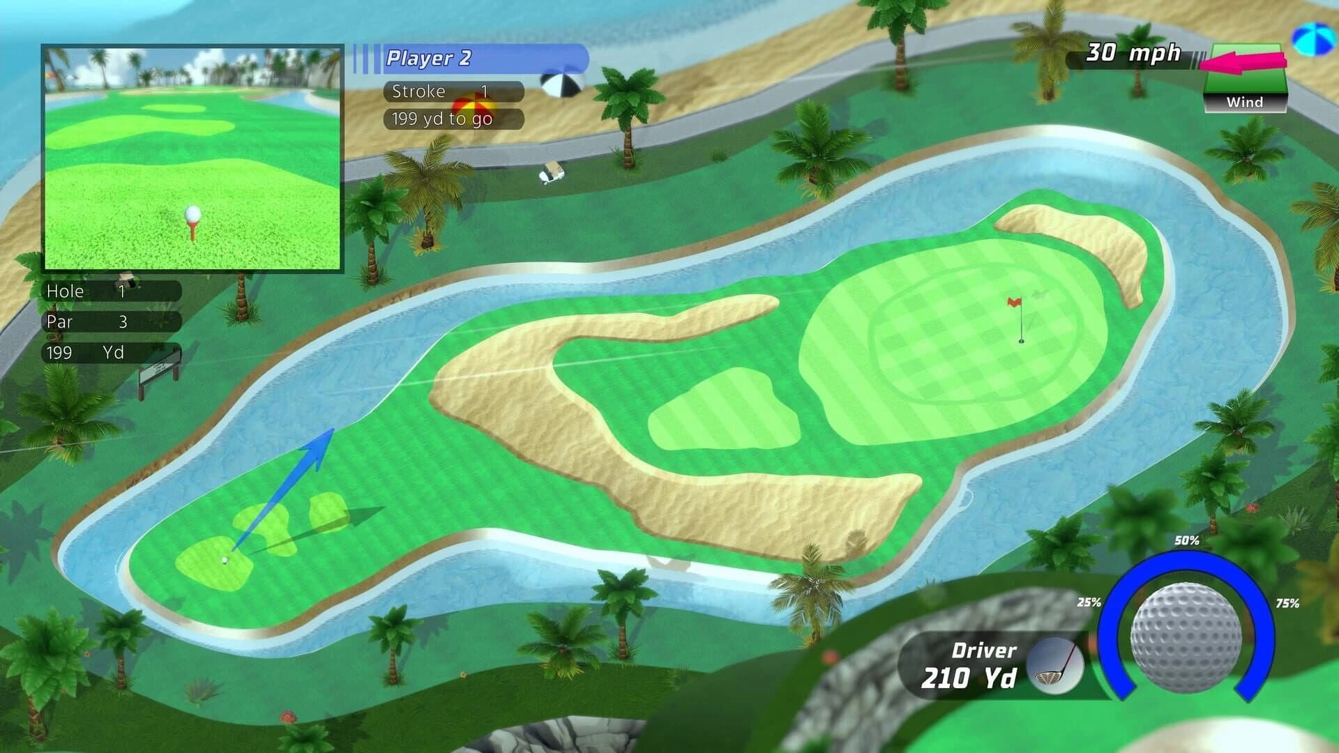 Golf Up Tropical screenshot 2