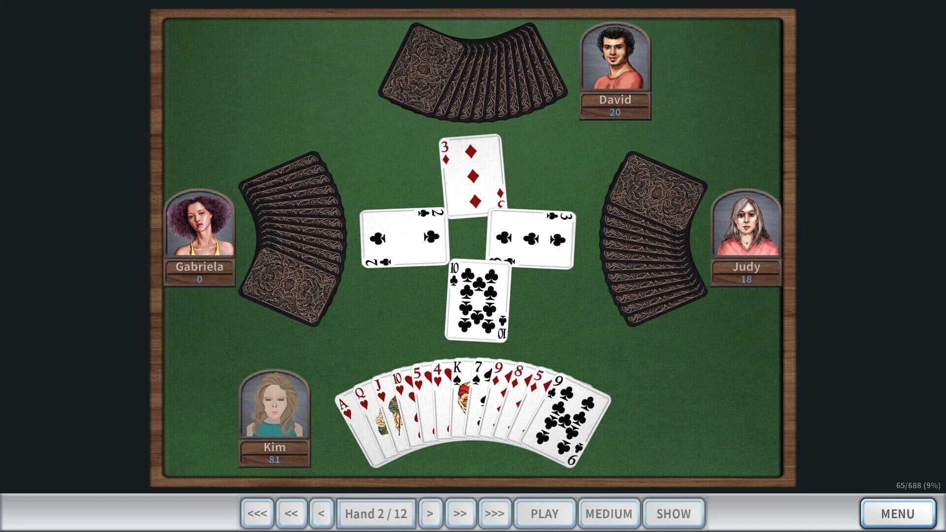 GrassGames Hearts 3 screenshot 5