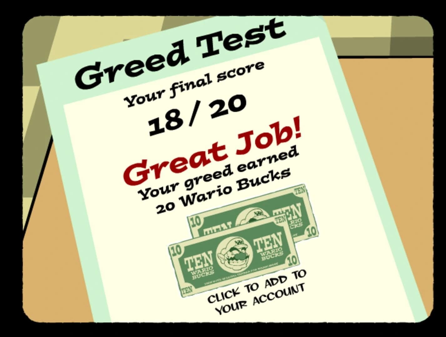 Greed School Test screenshot 2