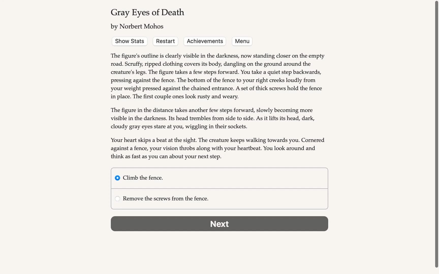 Grey Eyes of Death screenshot 1