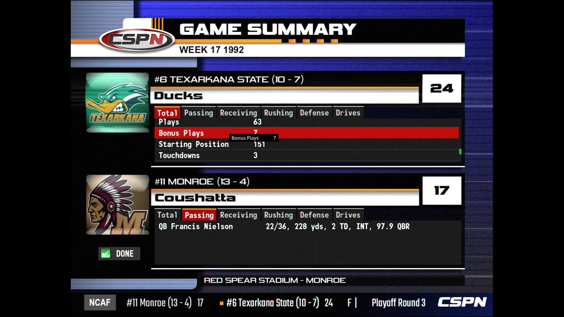 Gridiron Masters '98 screenshot 2