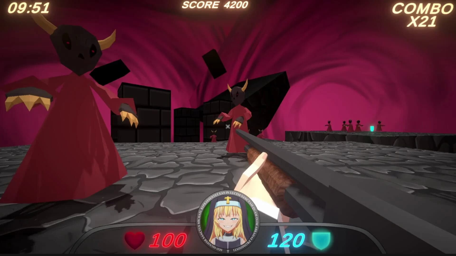 Guns and Nuns: Storming Hell screenshot 1