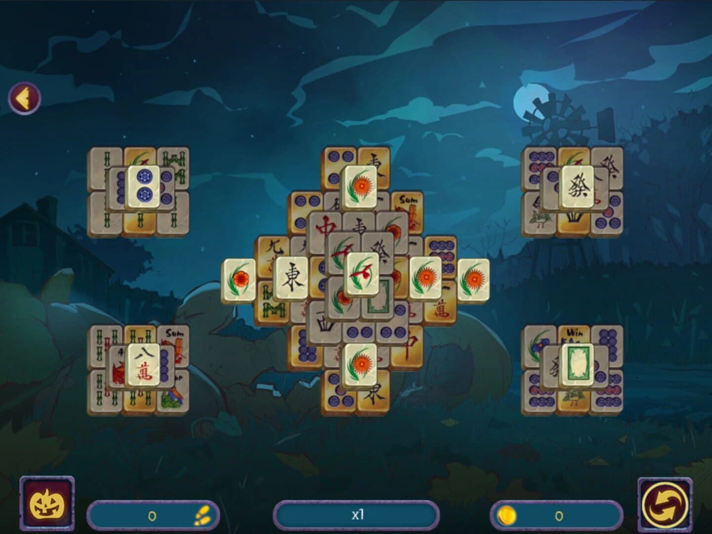 Halloween Night Mahjong screenshot 1