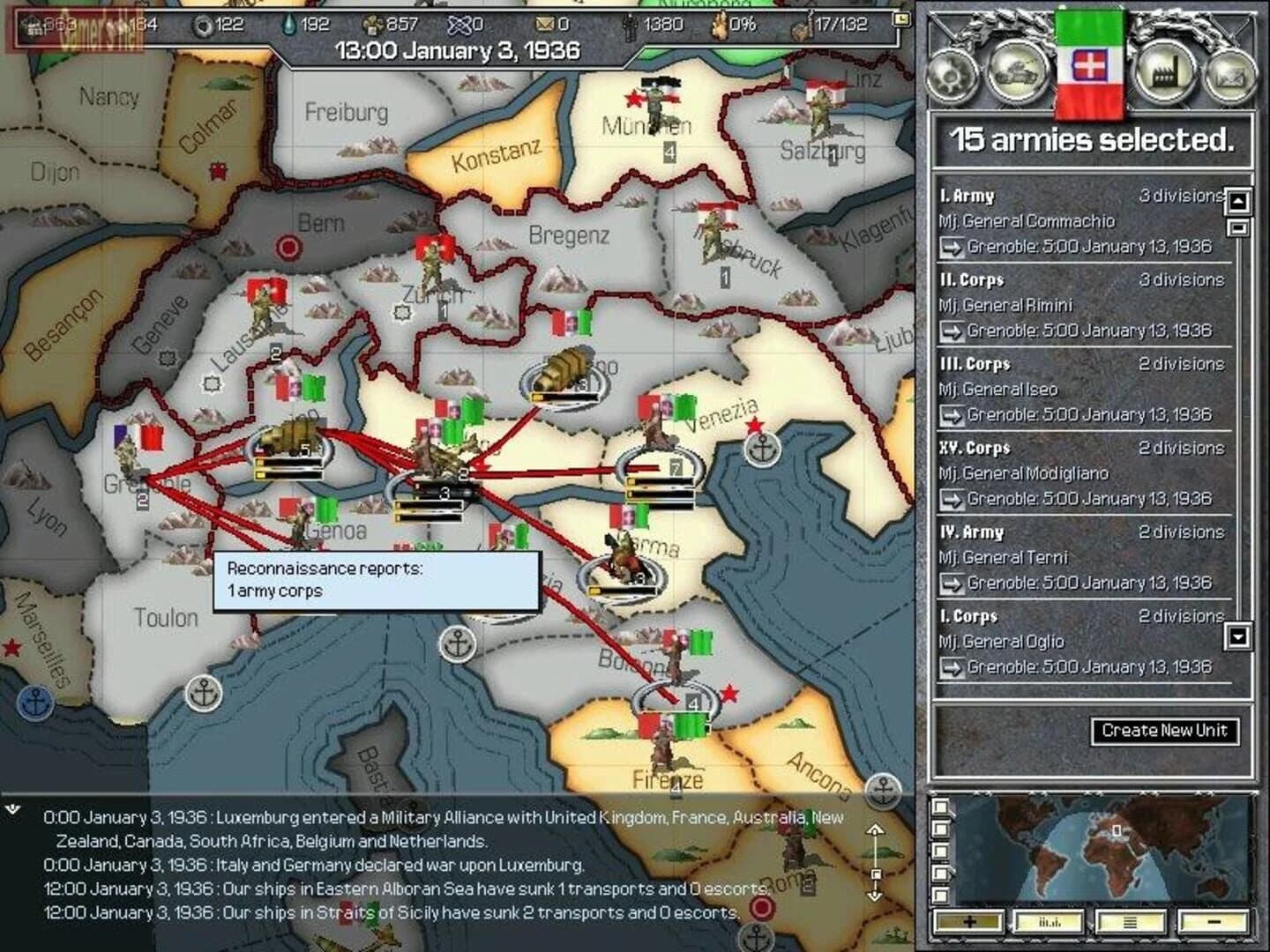 Hearts of Iron screenshot 2