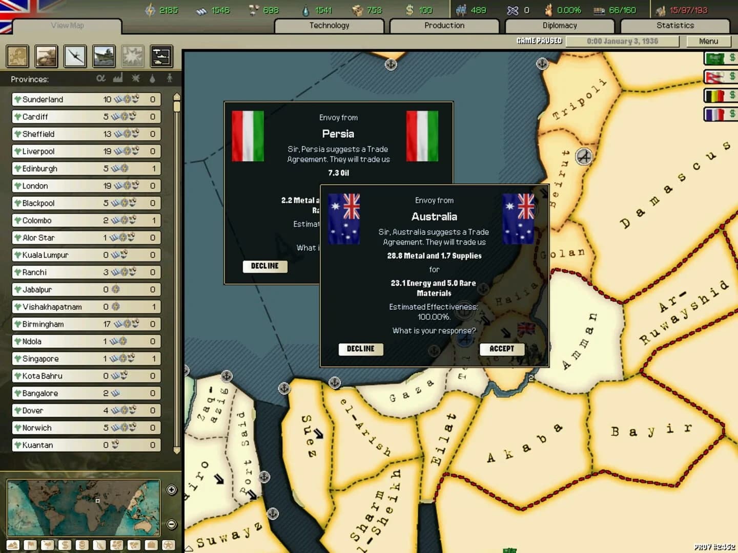 Hearts of Iron II screenshot 1