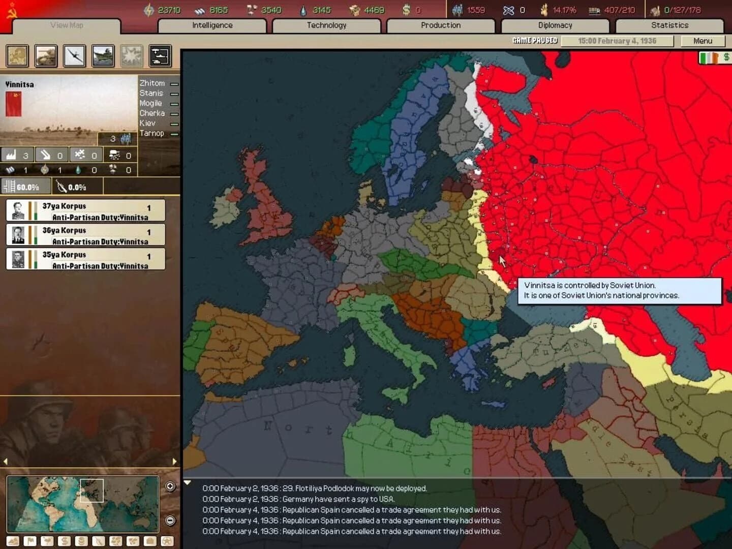 Hearts of Iron II: Doomsday screenshot 1