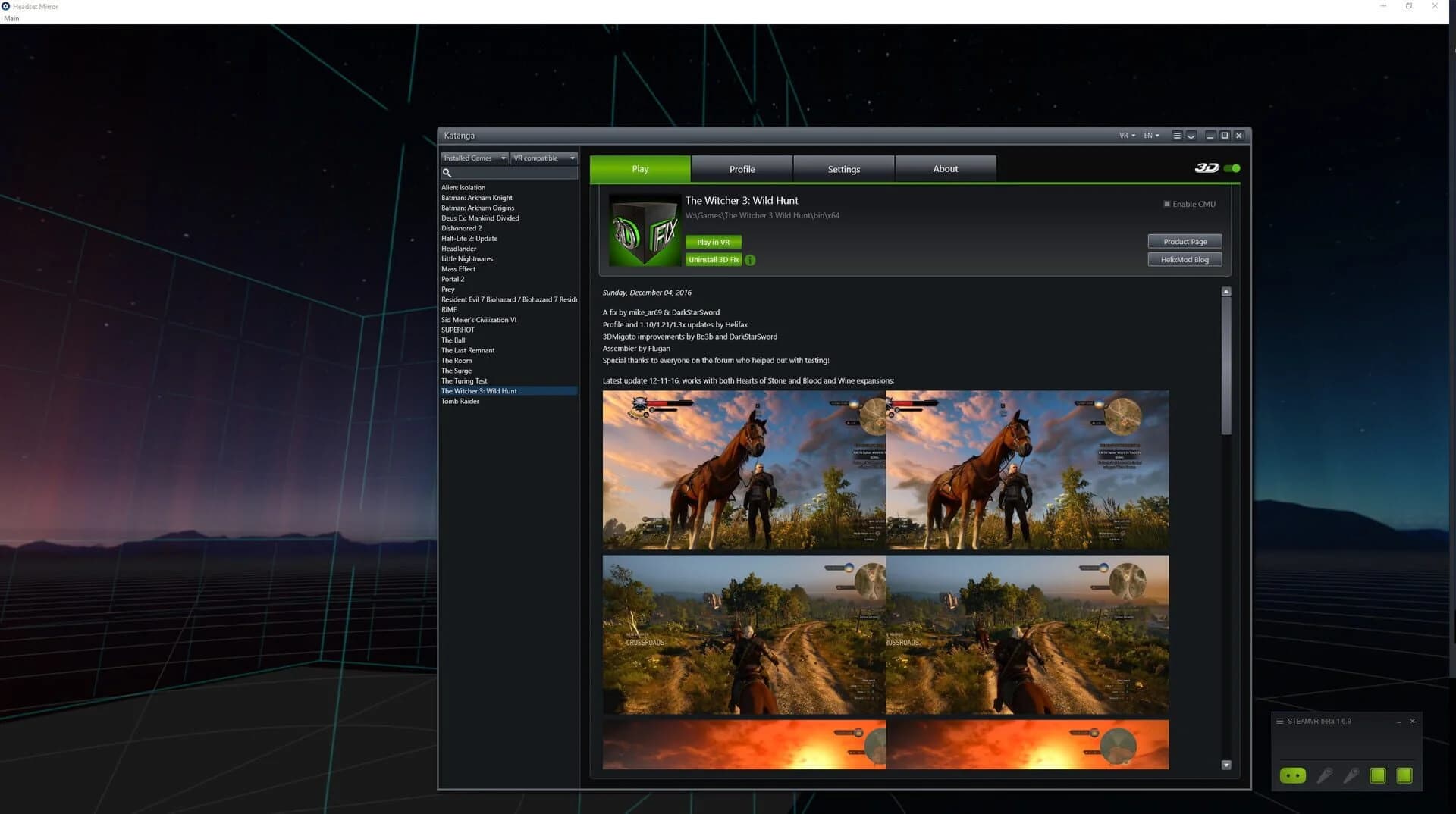 HelixMod VR screenshot 1